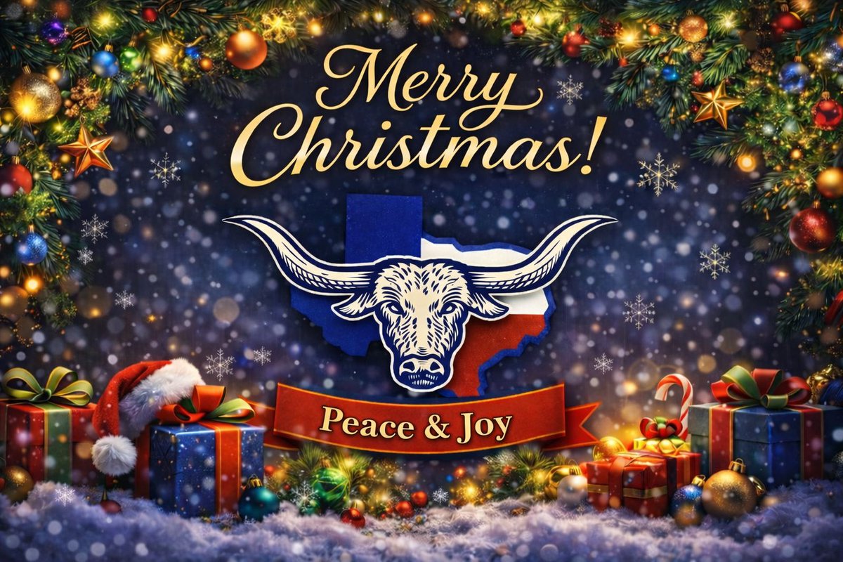 Merry Christmas! 🎄 🎁 ☃️ ❄️  Wishing you a Prosperous &amp; Joyful season! 🙏 ✝️

Longhorn-Funding.com

#christmas #christmas2025 #christmastime #realestate #hardmoney