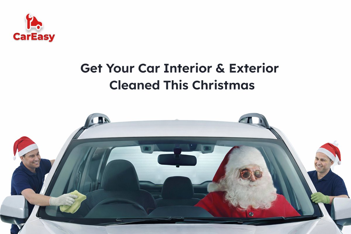 careasy_support's tweet photo. A cleaner car for a brighter Christmas—Careasy’s got you covered. https://t.co/TJBuKDAXBl