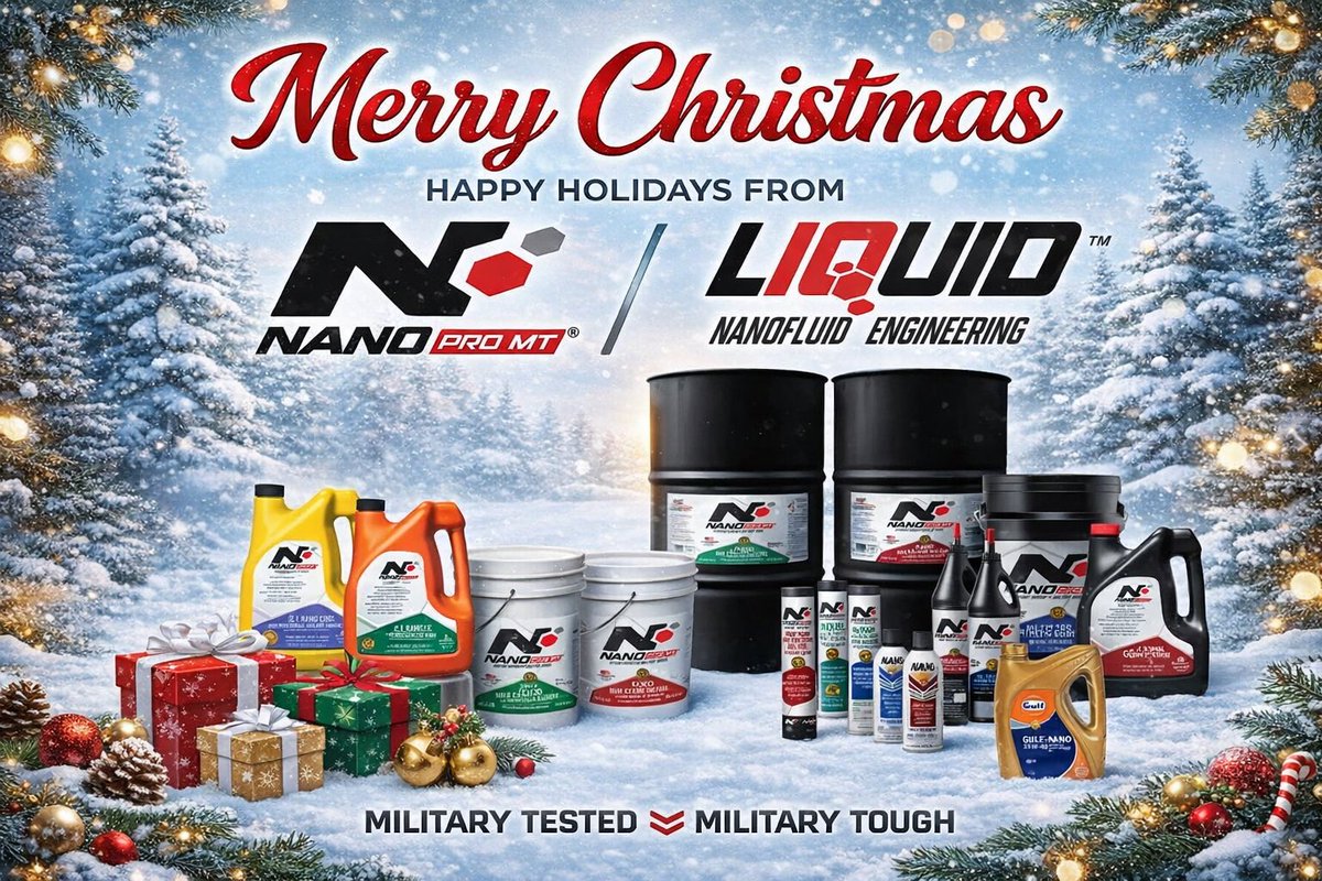 nanopromt's tweet photo. From all of us at NANO Pro MT, LLC, thank you to our customers for your trust, our followers for your support, and our employees for your hard work this year.  Merry Christmas &amp; Happy Holidays! 🎄
#NanoProMT #MerryChristmas #HappyHolidays #ThankYou #christmas2025 #merrychristmas https://t.co/X5L2XHD8Wd