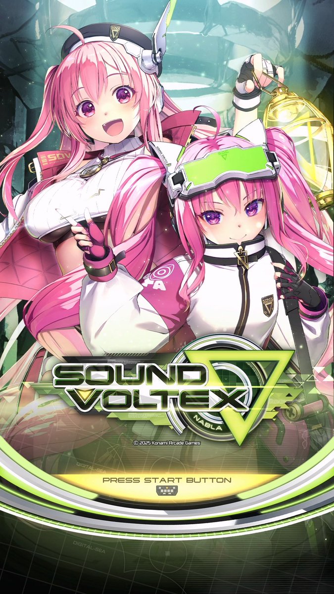 SOUND VOLTEX ∇ NABLA Title screen / Thank you for your playing