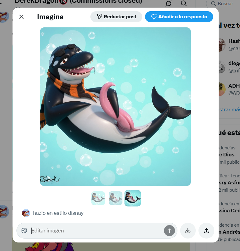 LOL xD

censorship is no match for an orca's penis!

Anyway, I don't know what to do with this new feature. I see it as a problem, but it's difficult for me to leave Twitter because I finally reached 1,000 followers. Damn :c