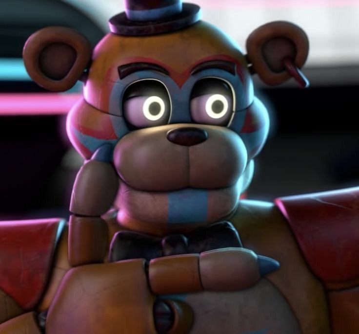 fazplex's tweet image. ⠀
⠀
Excuse me, it seems you dropped a FizzyFaz soda can on the floor, that is against the rules, I am going to ask you to place it in the trash which is to your left

( said Freddy, pointing at the trash bin, he wasn’t stern about it, but he didn’t seem happy either )
⠀
⠀