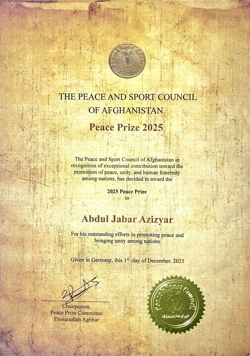 PEACE & SPORT COUNCIL OF AFGHANISTAN tweet media