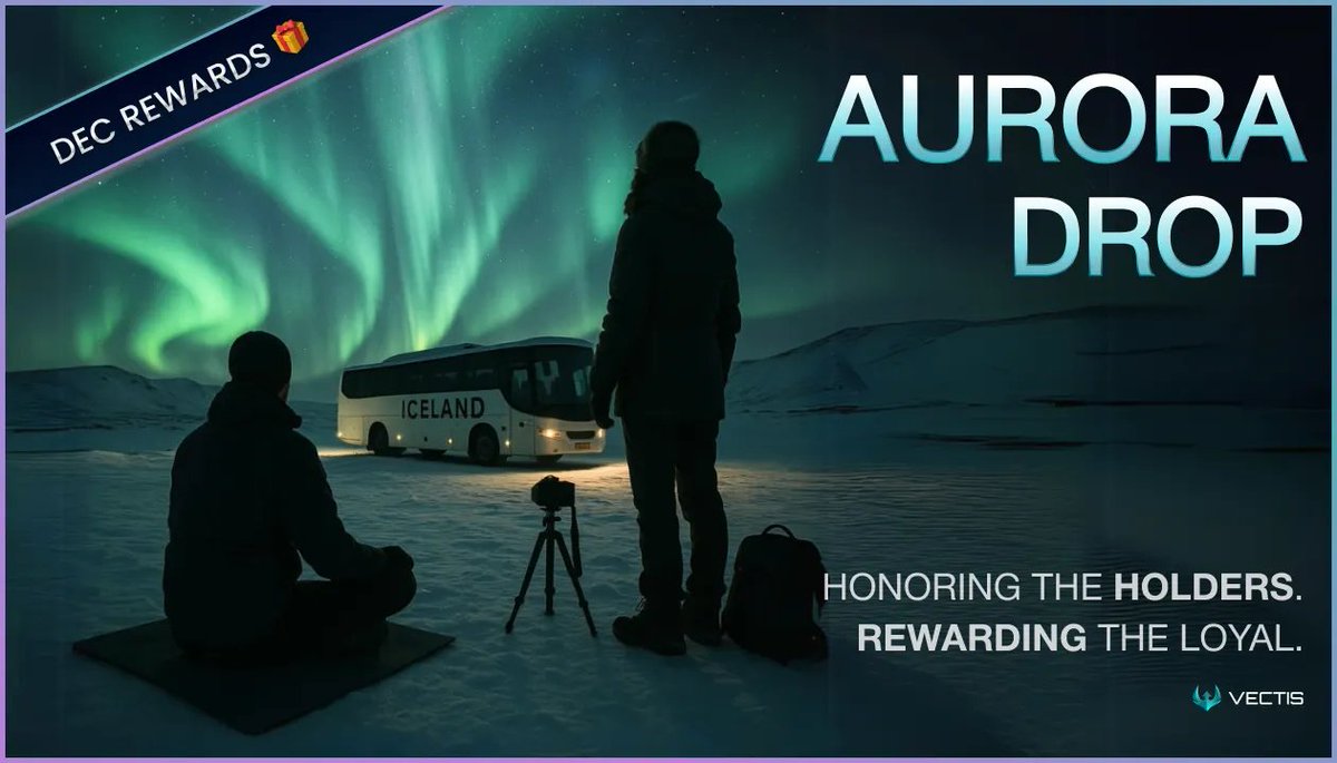 vectis_finance's tweet photo. 🎄 Vectis December Monthly Drop — Christmas Day Special!
Merry Xmas from @vectis_finance.
This December, we invite you to Iceland to find Santa under the Aurora and celebrate the season with our monthly drop ✨🎅
Top Badge Holders & Prime Users, check your eligibility here: https://t.co/wZcYT0MuNG