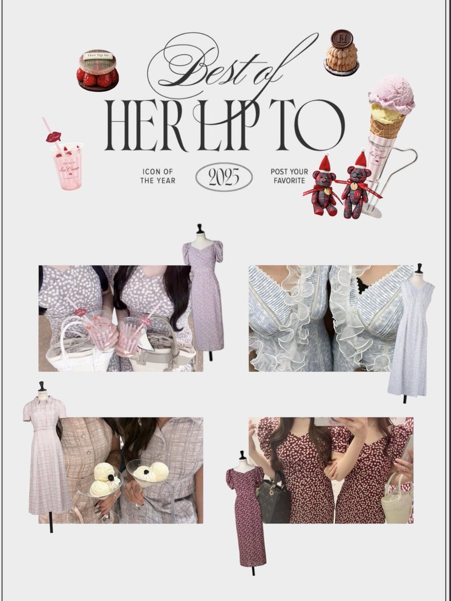 ワンピース herlipto Cherry One-Piece pale mauve Kids】Baby Cherry Pattern One-Piece