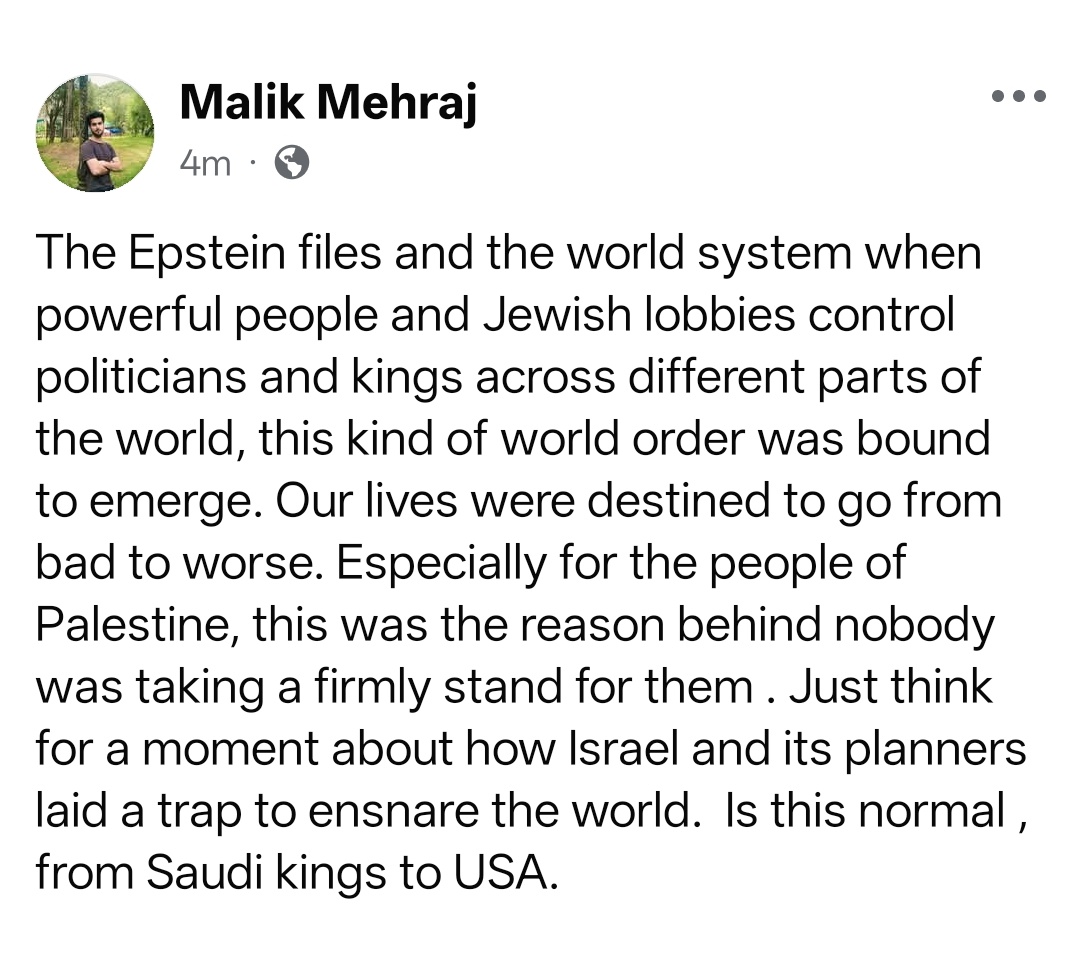 Malik Mehraj tweet media