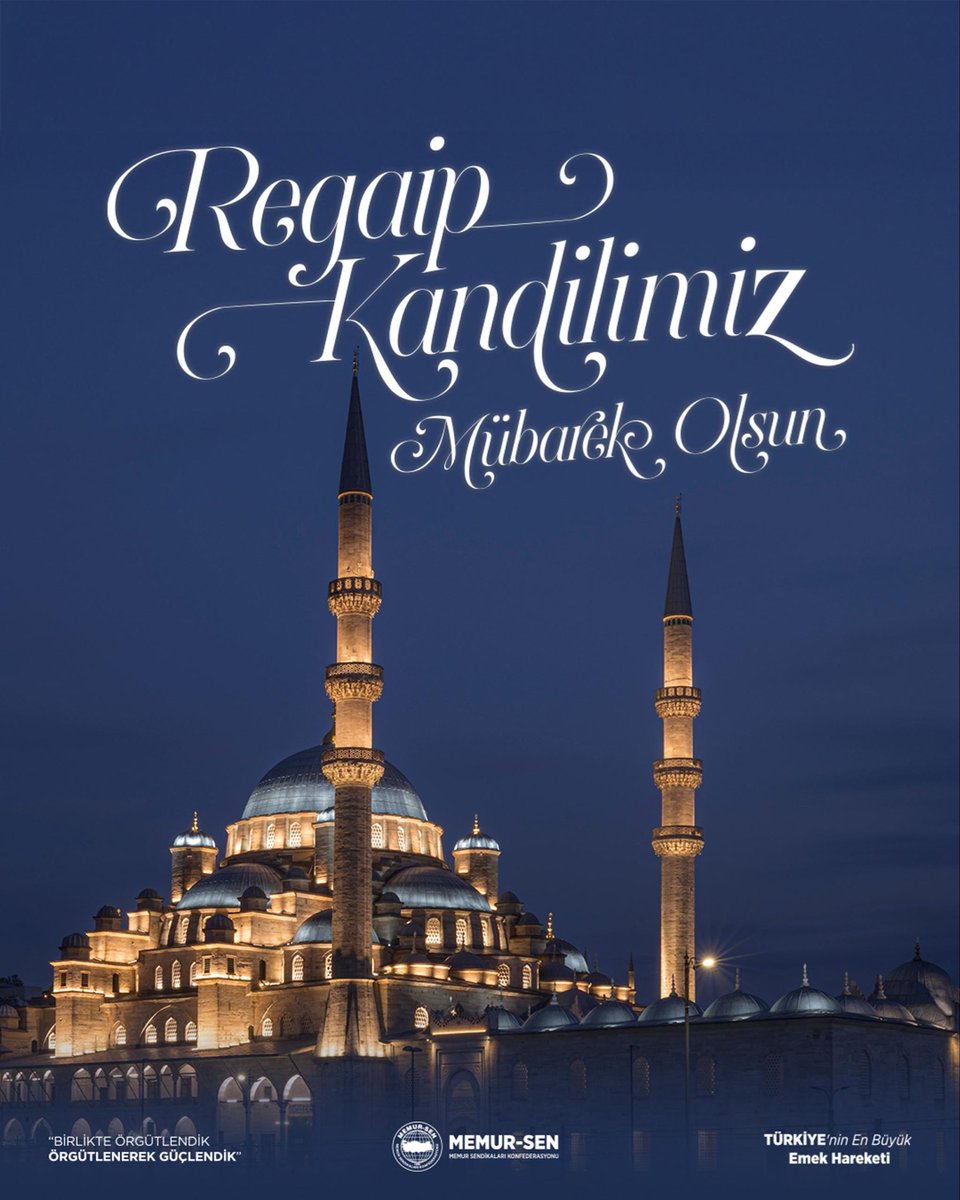 Regaip Kandili’nin; rahmet, mağfiret ve bereket iklimiyle gönüllerimizi kuşatmasını diliyoruz. Duaların kabulüne vesile olan bu mübarek gecenin; birlik ve beraberliğimizi güçlendirmesini, merhamet ve kardeşlik bilincimizi pekiştirmesini temenni ediyoruz.

Başta Filistin olmak