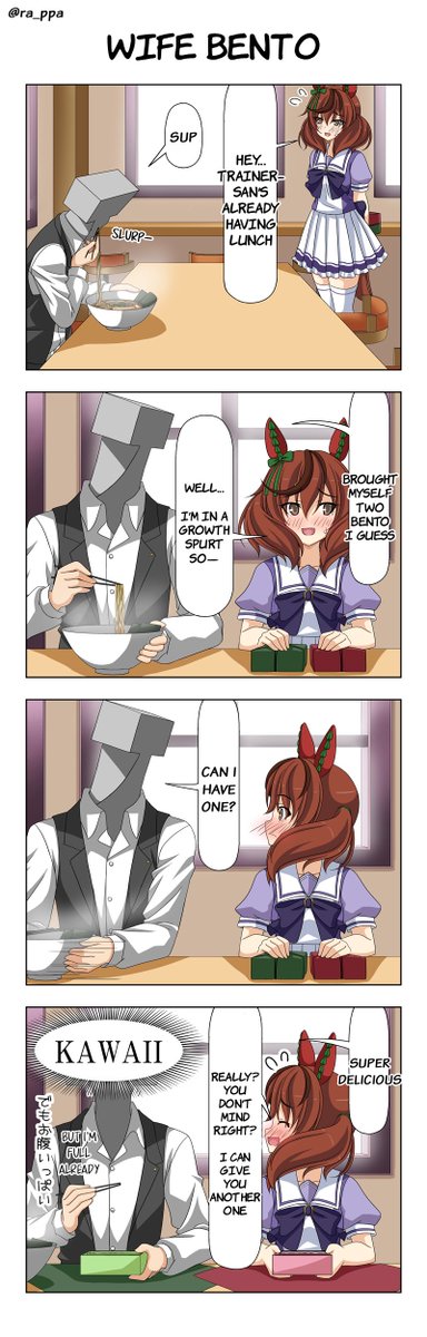 Umamusume English Translation
"Nature and bento"
#NiceNature
#Umamusume
#UmaTranslations
#英訳