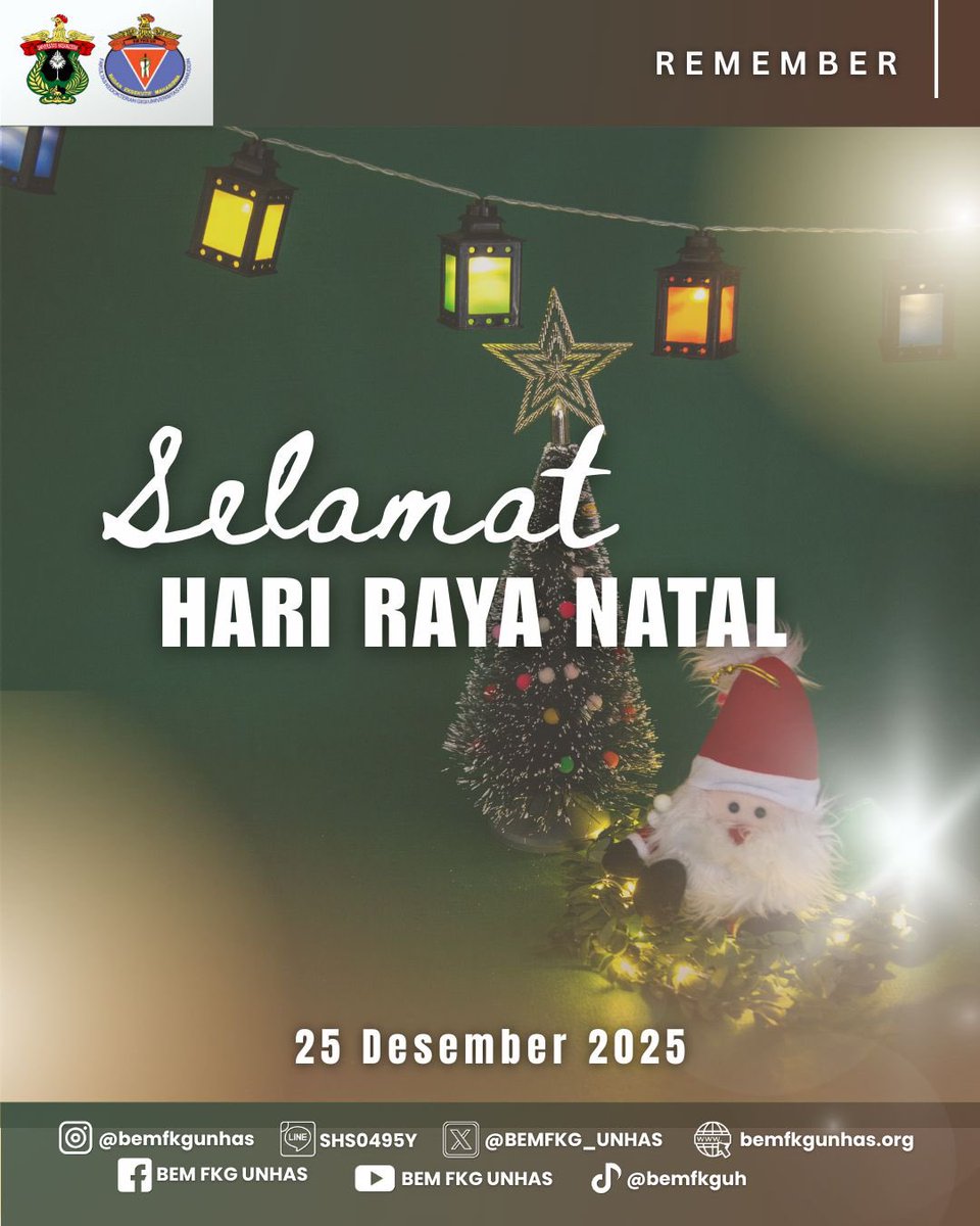 🎄✨ Selamat Hari Natal ✨🎄
Semoga momen penuh makna ini menghadirkan sukacita, tawa, dan cinta yang tulus di setiap langkah 🎁🤍

Mari rayakan Natal dengan hati yang hangat, penuh syukur, dan semangat berbagi.

✨ Cheers to a season of love, hope, and joy
