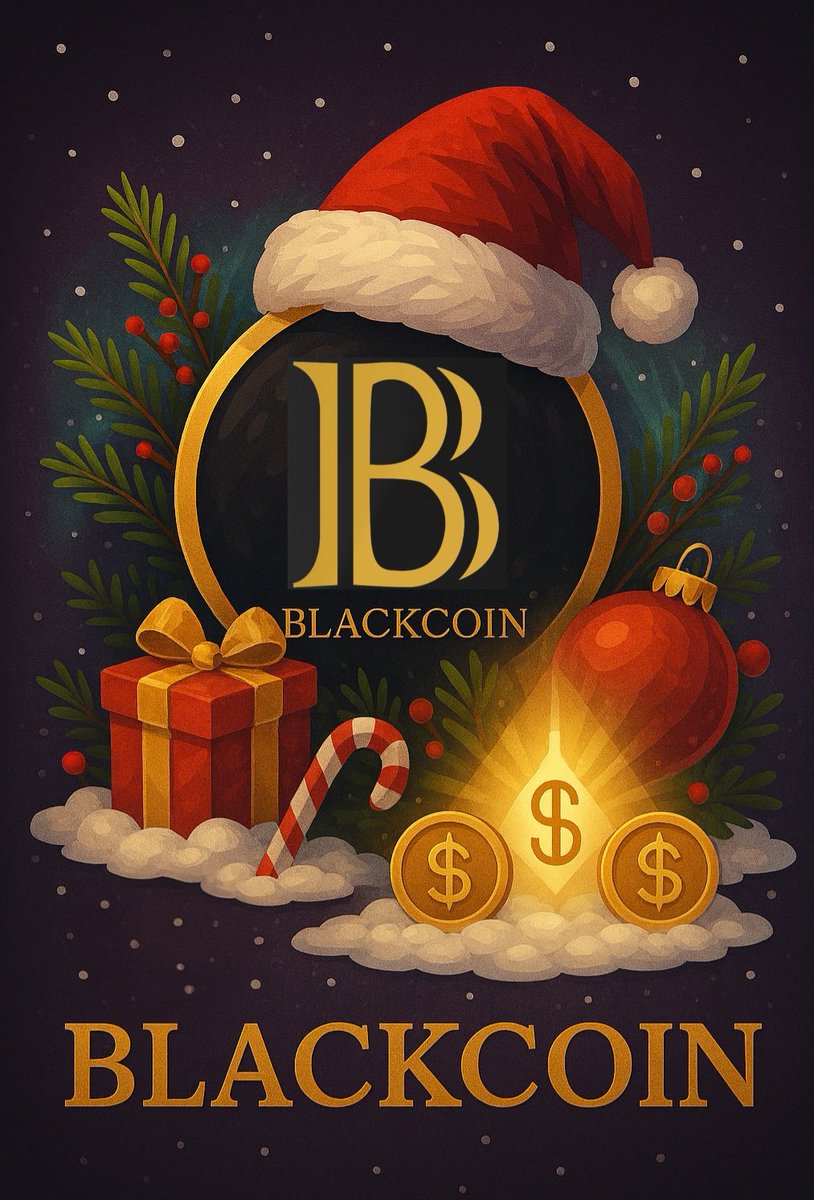 Merry Xmas Blackcoin family! 🎄
Thank you for being part of the PoS revolution – together we stake, build, and keep pure Proof of Stake alive. 💚 #Blackcoin #PoS #Crypto #Blockchain #Xmas2025 $BLK