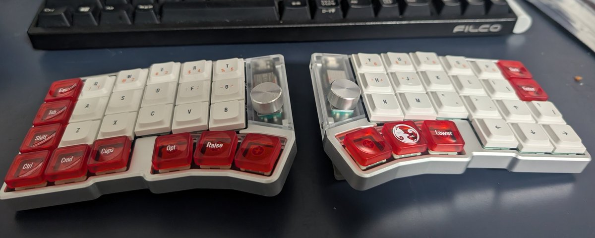 Cornix レッド分割キーボード 本体 GB] Cornix