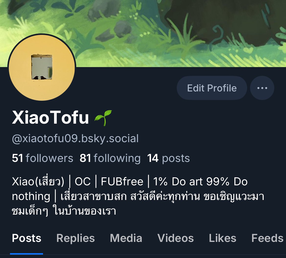 หลัก ๆ แล้วจะแอคทีฟอยู่ในเฟซค่ะ แวะไปทักทายกันได้

FB : facebook.com/share/17adQUp8…

Bsky : bsky.app/profile/xiaoto…