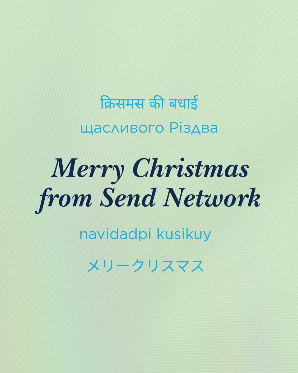 sendnetwork's tweet image. One Savior. One gospel. One hope.
For all peoples.

We thank God for church planters and sending churches throughout North America who are proclaiming the birth of Christ across cultures and contexts.

Merry Christmas from Send Network!