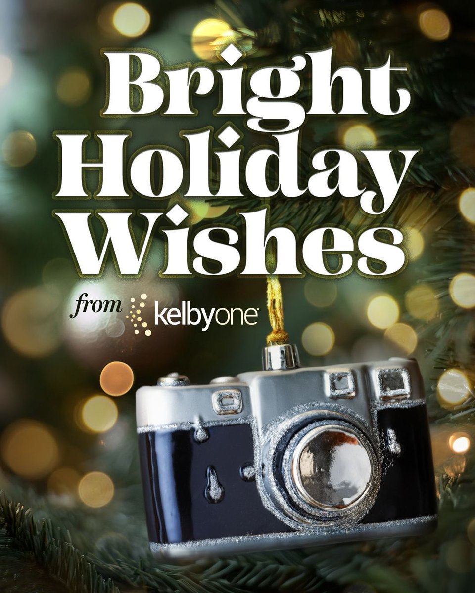 KelbyOne's tweet image. 🎄🕎 Happy Holidays from all of us at KelbyOne! Wishing you joy, laughter, and meaningful moments this season—and don’t forget to capture those beautiful memories. 📸🧡 #HappyHolidays #CaptureTheMoment