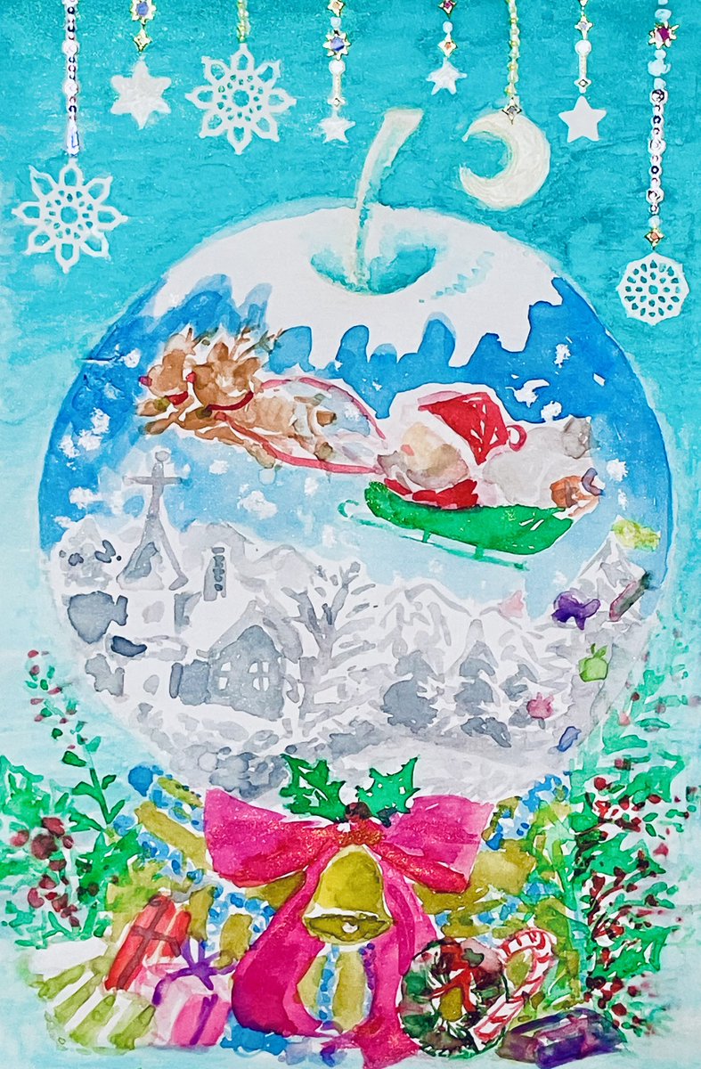 「クリスマスもう終わっちゃうけどインクトーバーのときのイラストをせっかく完成させた」|緋月ハル💐のイラスト