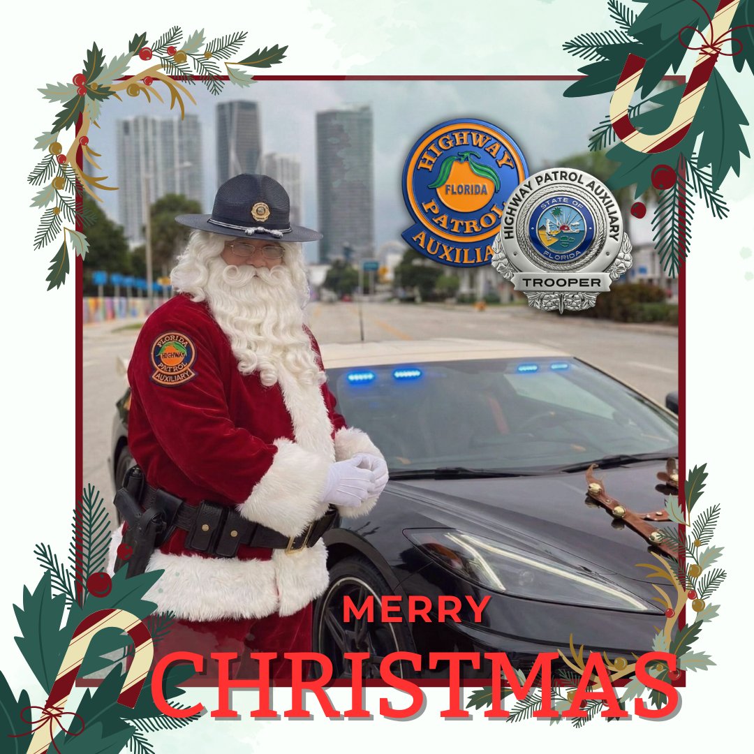 Trade the sleigh for a black and tan and call it a Christmas upgrade!

From all of us at the Florida Highway Patrol Auxiliary, we wish you and your families a Merry Christmas and a safe travels. 

#fhp #floridahighwaypatrol #MerryChritmas #Christmas