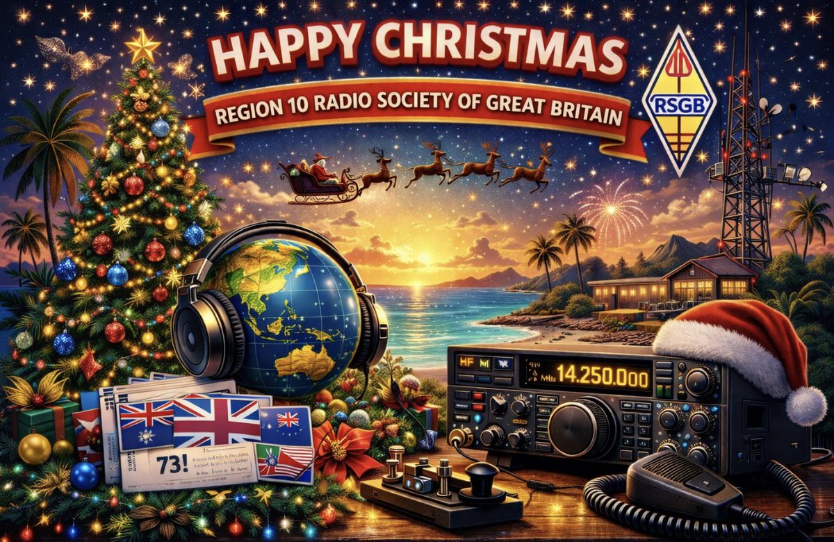 Seasons Greeting’s from @thersgb Regional Team, and from Region 10.. There are many Excellent activities taking place in 2026.. Please support us and encourage New and returning amateurs to the hobby #hamr #yota #jota #stem