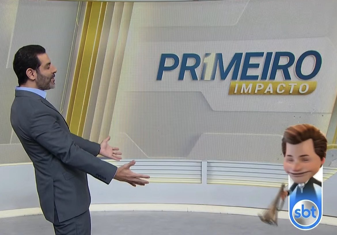 Mais um dia na vice. 🚀 #PrimeiroImpacto #sbt