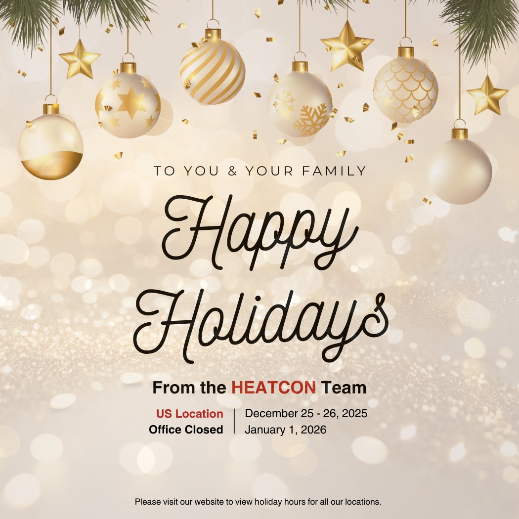 As the year comes to a close, the entire team at Heatcon Composite Systems would like to extend our warmest wishes to our partners, customers, and colleagues! Happy Holidays and a Happy New Year!

#Heatcon #HappyHolidays #NewYear