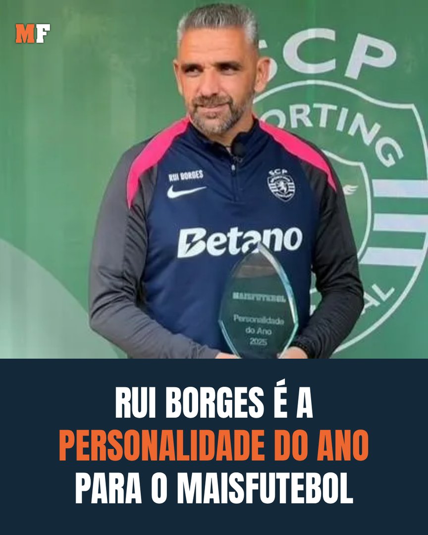 maisfutebol's tweet photo. “O meu sentimento é de felicidade, sou treinador do Sporting, um clube tão distinto, tão grande, com o qual me identifico tanto“, referiu o treinador leonino em breves declarações ao Maisfutebol.
👉 https://t.co/szNae0ko1H
#RuiBorges #Personalidadedoano #Sporting https://t.co/pRomRmhUyM