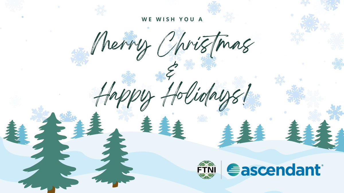 FTNI's tweet photo. From all of us at FTNI, an Ascendant Company, Merry Christmas &amp; Happy Holidays! https://t.co/wUaQdmv9tP