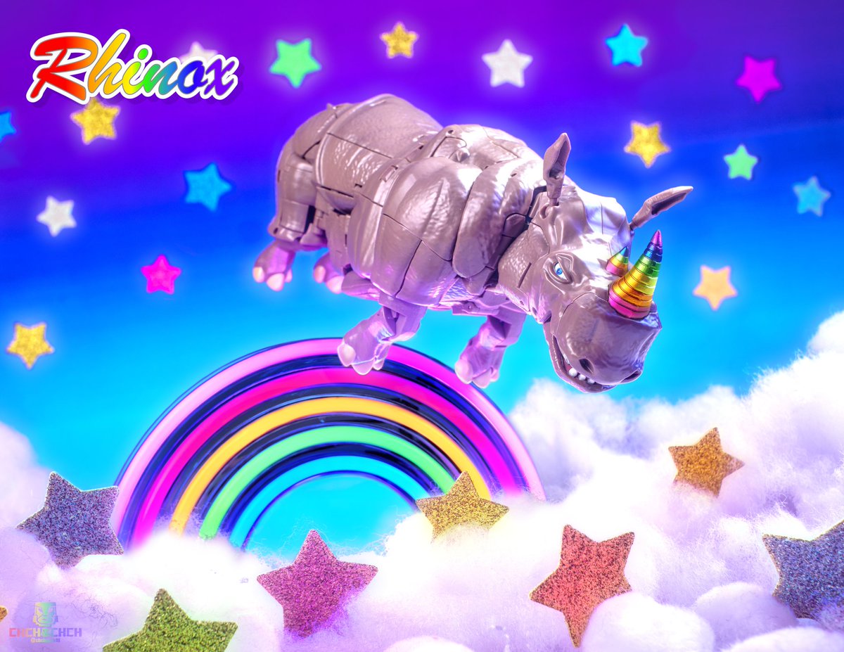 Merry Christmas and Happy Holidays from Rhinox, the 90s Rainbow Robo!