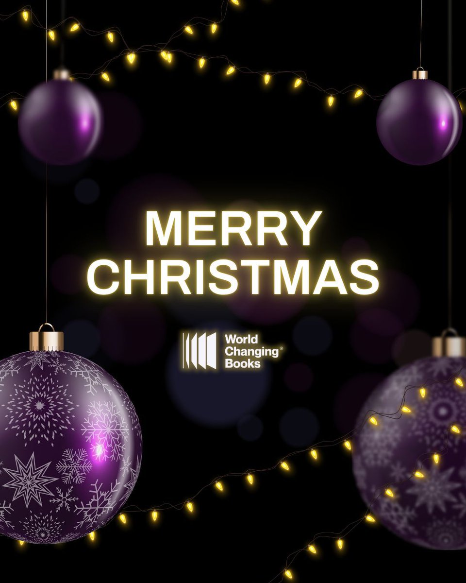 While parts of the holiday are hectic, Christmas offers an opportunity to slow down—to take a pause from the noise and focus on what actually matters. And I intend to do just that! 

Wishing you warmth, joy, and peace.

Merry Christmas from your World Changing Books family.