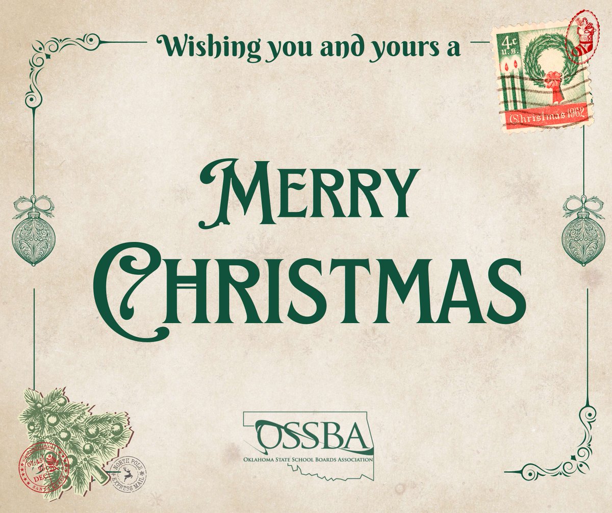 OSSBAoklahoma's tweet photo. Wishing you and yours a very Merry Christmas! 🎄 https://t.co/Kmygxtz6lQ