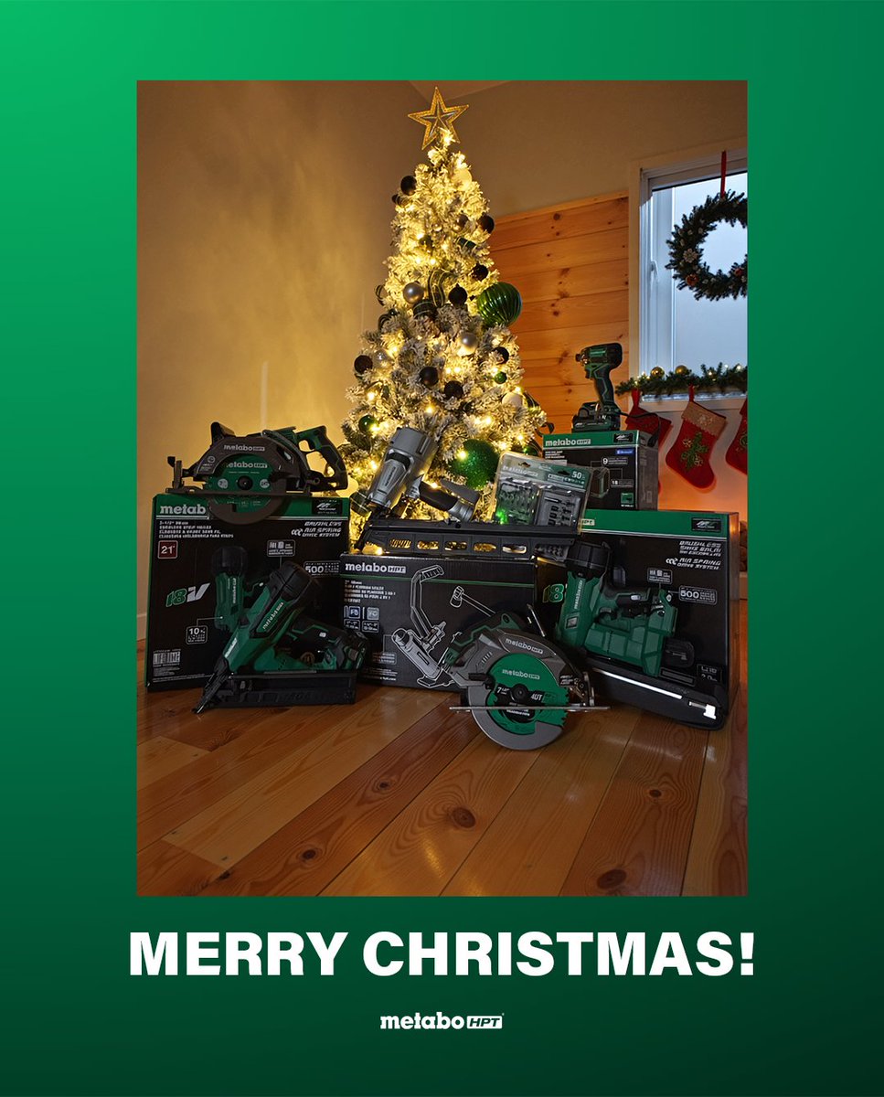 MetaboHPT's tweet photo. Time to trade the toolbox for some holiday cheer! 

Wishing every builder, maker, and doer a Merry Christmas filled with joy, family, and maybe a little extra power under the tree. Keep building memories this season!

Make. Move. 𝘏𝘰 𝘏𝘰 𝘏𝘰 https://t.co/gbQWiQxEf0