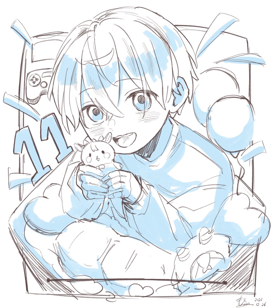 11周年おめでとうございます！！

なかなか時間が取れず去年とクオリティの差が凄まじいですが:( ;´꒳`;)
自分のペースでこれからも応援させていただきます！！
 #ころんくん活動11周年 #ころんギャラリー  #ころんくん