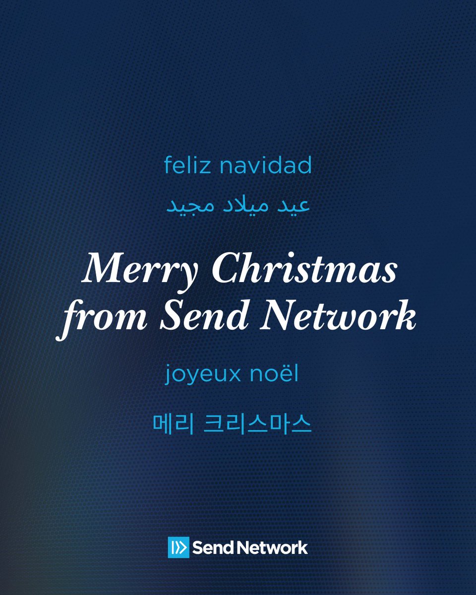 sendnetwork's tweet image. One Savior. One gospel. One hope.
For all peoples.

We thank God for church planters and sending churches throughout North America who are proclaiming the birth of Christ across cultures and contexts.

Merry Christmas from Send Network!