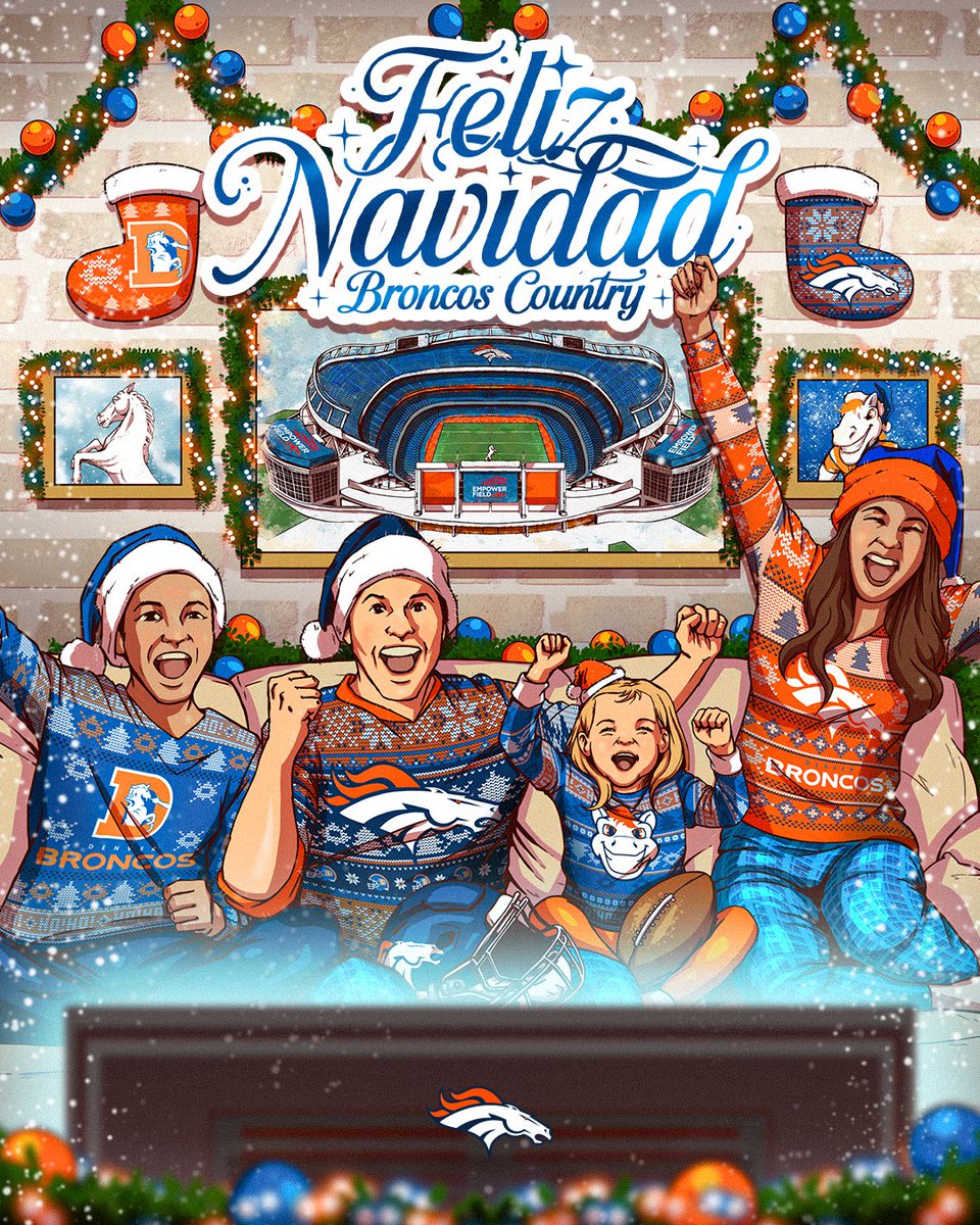 ¡Felicidades a todos los que forman parte de la familia #BroncosCountry! 🎄🥳