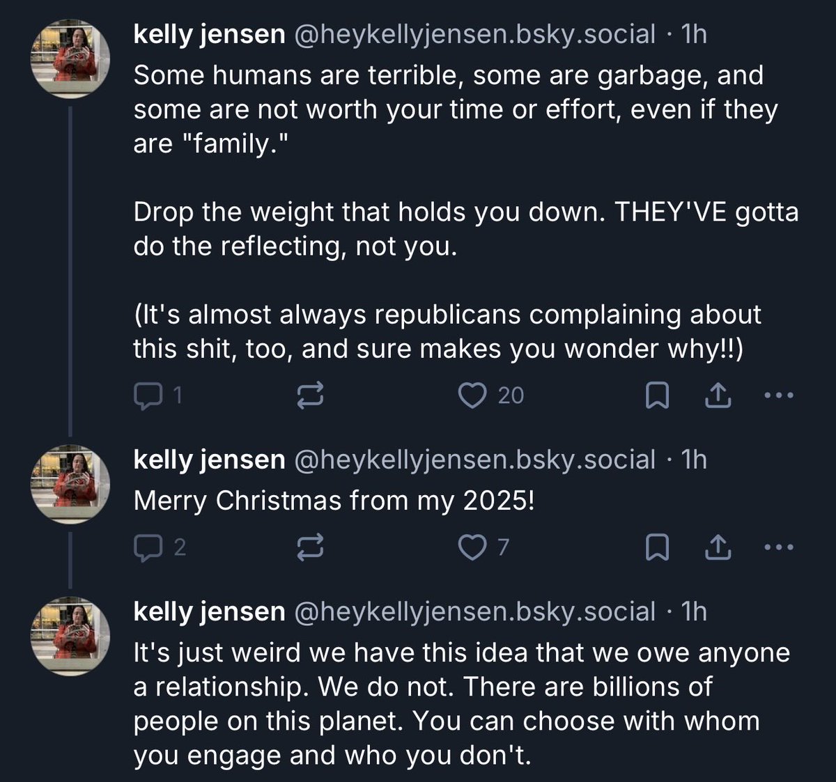 OccupyLibraries's tweet image. On Christmas, librarian Kelly Jensen trashes her own father who died.

She viciously attacks parents regularly for opposing American Library Association efforts to indoctrinate and s•xualize children. 👧

Now we see why she’s so hateful.

parenting moms dads