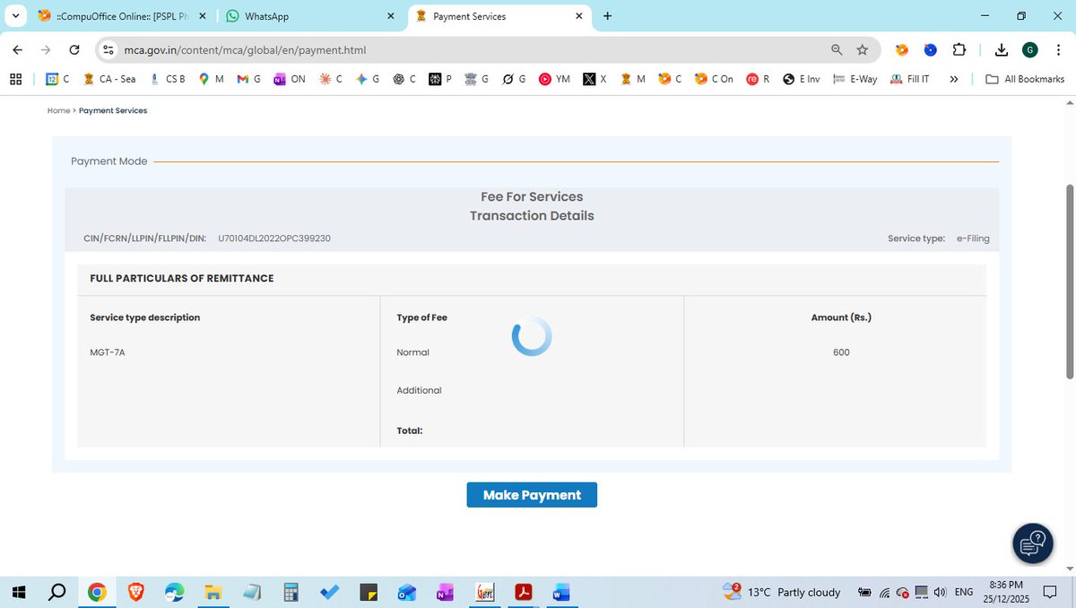 <a href="/HelpdeskMCA21V3/">Helpdesk-MCA21V3</a> any update of this? still unable to make payment!

<a href="/MCA21India/">Ministry of Corporate Affairs</a> <a href="/HelpdeskMCA21V3/">Helpdesk-MCA21V3</a>