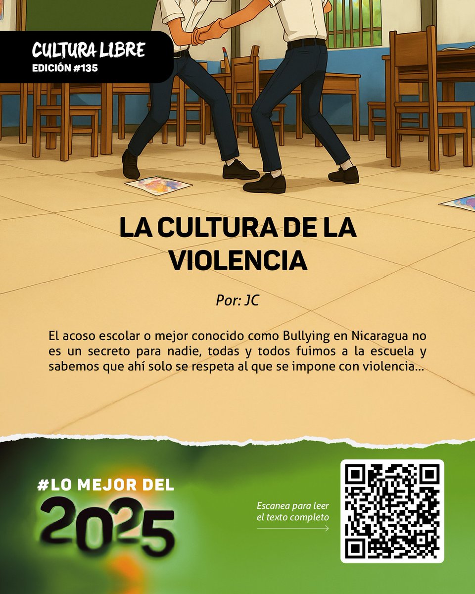 🎄💡Leé la segunda parte de #LoMejorDel2025, en la cual podrás leer los escritos más importantes de este año que fueron publicados en la revista Cultura Libre. Recordá ¡Tu voz vale! 📣
.
📲Visitá nuestra web rculturalibre.com #Nicaragua 🇳🇮