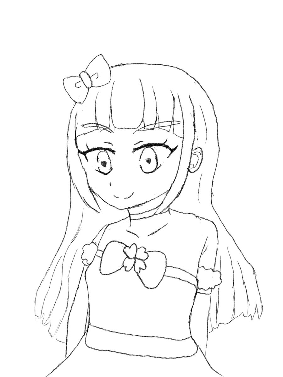 ころうの落書き
誕生日だったらしいので、鈴風つむぎちゃん
仕上げは後日 