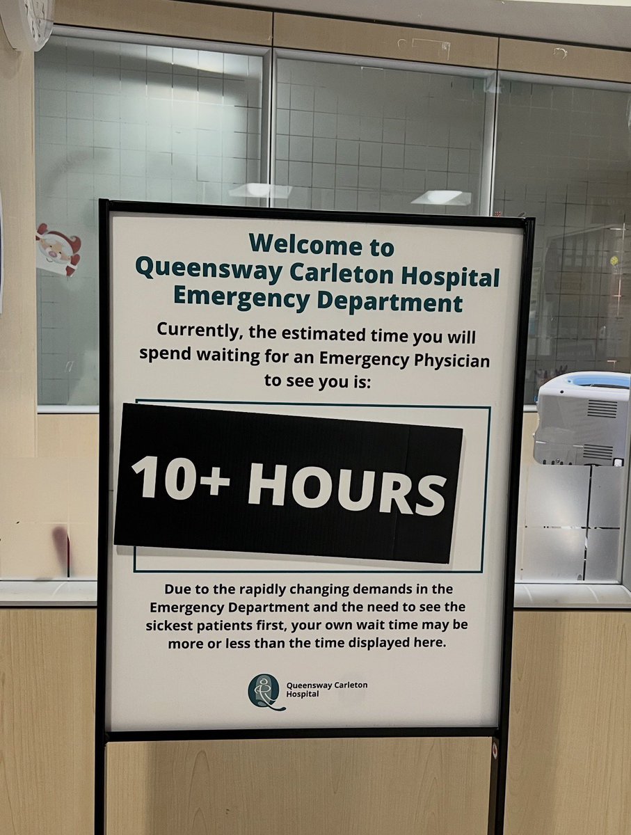djdk's tweet photo. @QCHOttawa Qq if you have to wait 10 hours to see an emergency physician, was it an emergency? https://t.co/XfmIDGrZd8