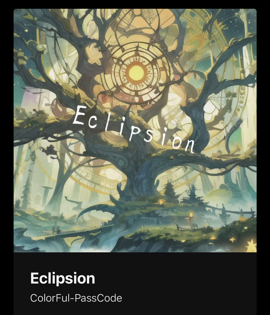 Color_PassCode's tweet image. 最新アルバム
各音楽配信サイトにて配信開始

Eclipsion

 #音楽配信  #Frekul  #オリジナル曲