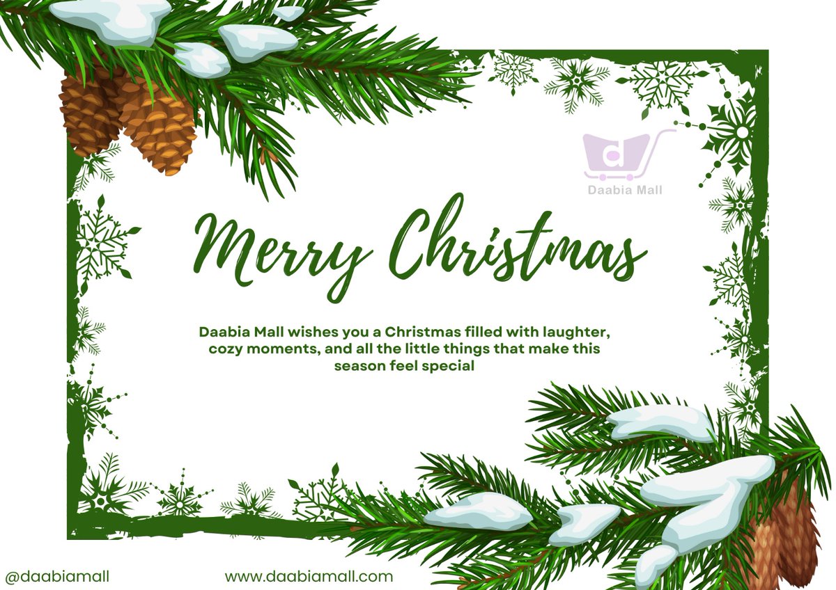 DaabiaMall's tweet photo. Merry Christmas from #DaabiaMall
Thank you for being part of a growing community built on trust, innovation, and Pi. As we prepare for an exciting year ahead, we wish you joy, peace, and meaningful moments this season. 💚
#MerryChristmas #DaabiaMall #PiNetwork https://t.co/WmMDEN8ZPS
