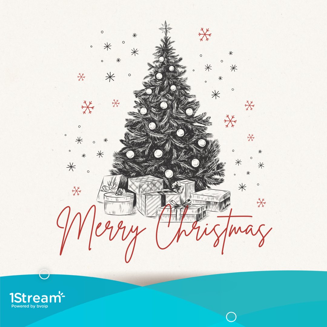 1Streamx's tweet photo. 🎄 Merry Christmas! Wishing you a holiday season filled with joy, peace, and time spent with loved ones.

From all of us at 1Stream by bvoip — Merry Christmas and Happy New Year! 🎁✨ https://t.co/SReS3v5rPZ