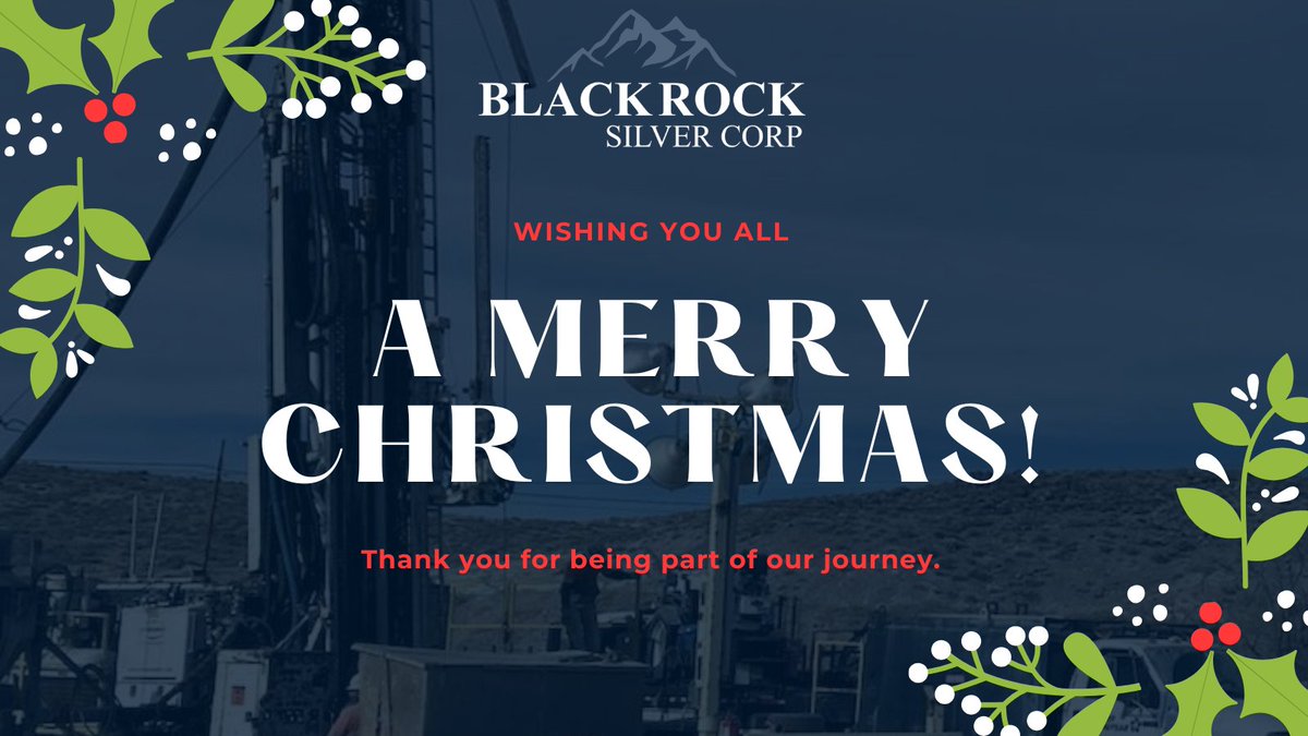 $BRC.V From all of us at Blackrock Silver, we wish our investors, clients &amp; partners a Merry Christmas and a joyful holiday season.

Thank you for your continued support in 2025—we look forward to the year ahead.

#MerryChristmas #SeasonsGreetings #BlackrockSilver