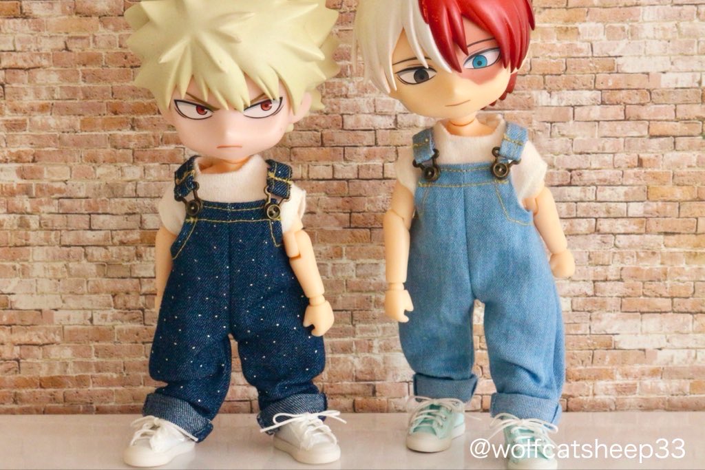 うちのねんどろいどどーる。
ヒロアカの勝己と焦凍🥰

靴はオビツ11だけどこれはこれで可愛い😍
👟：<a href="/5tu5tu/">そうこ</a> 
outfit：<a href="/wolfcatsheep33/">Wolfcatsheep（Sara）</a>