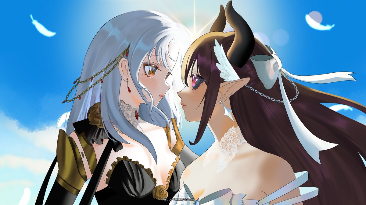 Cette année, j'ai décidé d'offrir l'un des plus beaux cadeaux pour <a href="/Ghost0mega1/">Ghost0mega</a> : nous deux dessinées par la belle et talentueuse <a href="/MoeMemuri/">✧ Moe ✧ REDEBUT 7 MARS 18H</a>

Joyeux Noël, je t'aime 🩷🩷✨✨