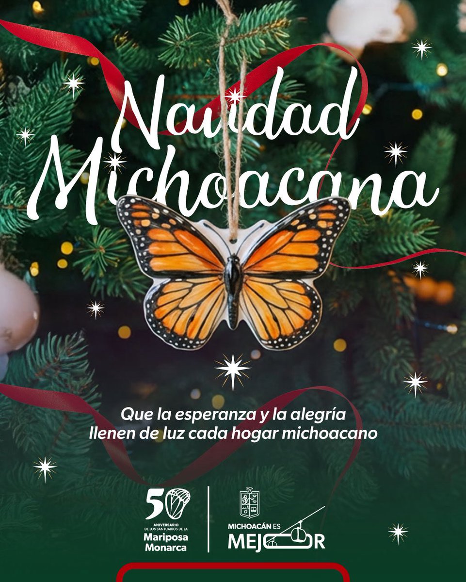 ARBedolla's tweet image. En Michoacán vivimos las tradiciones con el alma, y estas fechas son el escenario perfecto para celebrar nuestra riqueza más grande: nuestra gente.

Deseo que esta mañana de Navidad esté llena de bendiciones, armonía y mucho amor en cada uno de sus hogares. ¡Felices fiestas para…