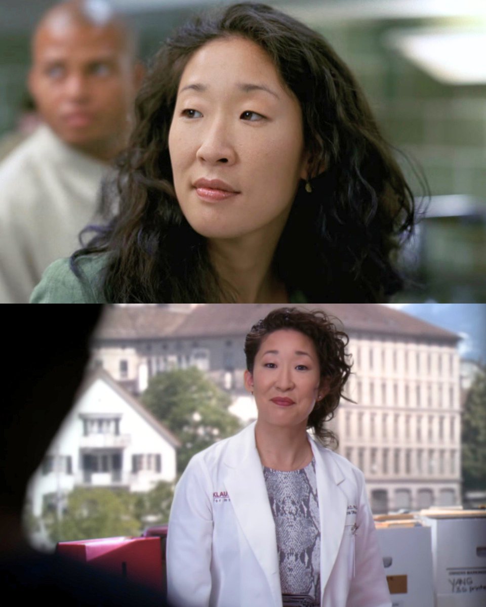 GreysAnatomyHD's tweet image. Cristina Yang's first scene vs last scene