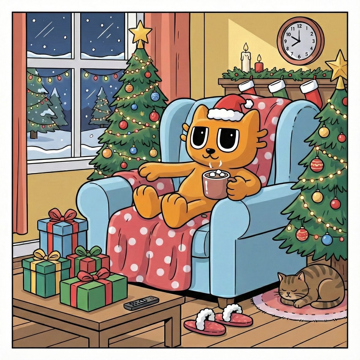 billydollarcat's tweet image. merry christmas!! ☃️