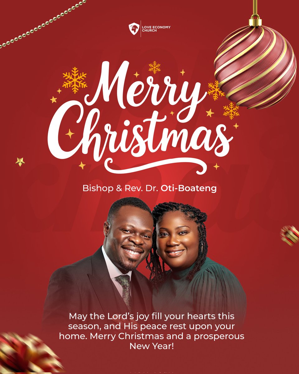 BishopIsaacOti's tweet photo. Wishing you a Christ-filled Christmas season. 🎄
May the joy of the Lord renew your strength, and may His peace dwell richly in your homes now and always. 
Merry Christmas and a prosperous New Year.🎄 https://t.co/dwOTyJPbN2