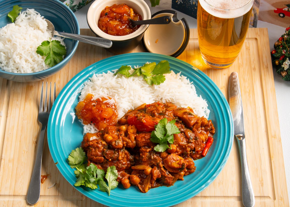 Having a fabulous home-made Chicken Curry for my Christmas dinner 😋