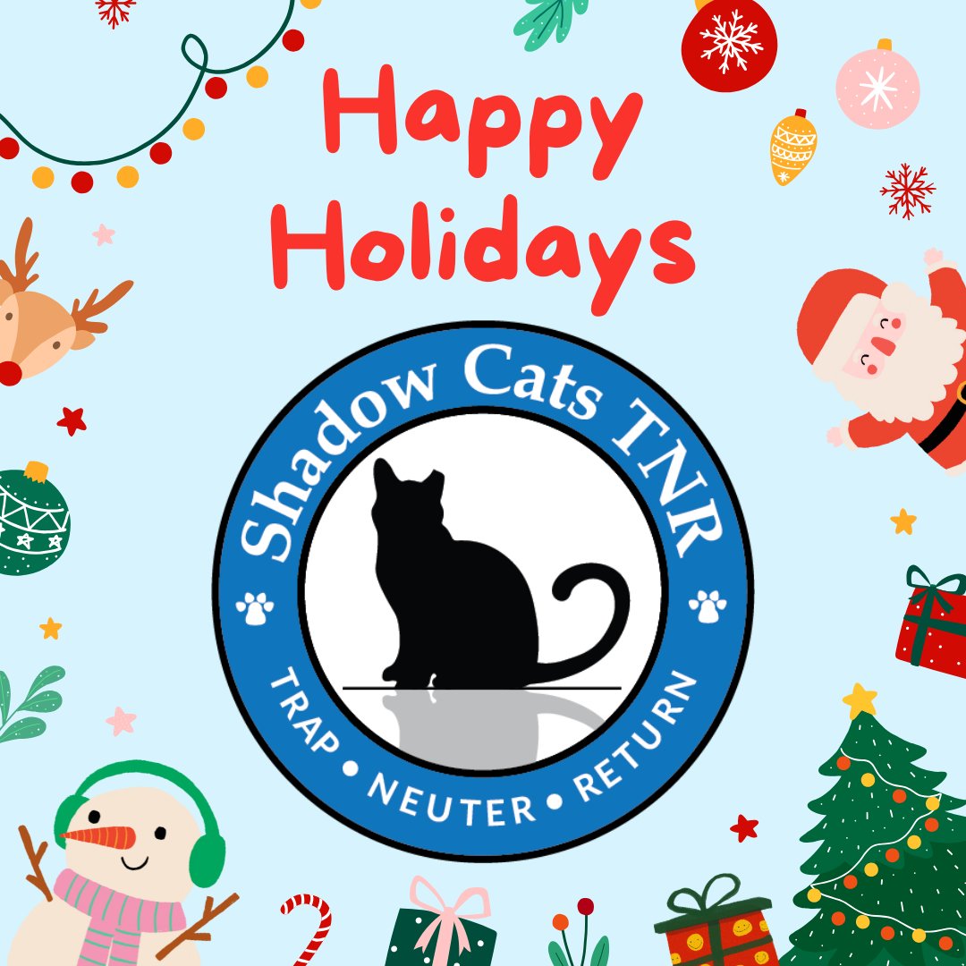 ShadowCatsTNR's tweet photo. Happy Holidays from all of us at Shadow Cats TNR https://t.co/WGNCTXENF3