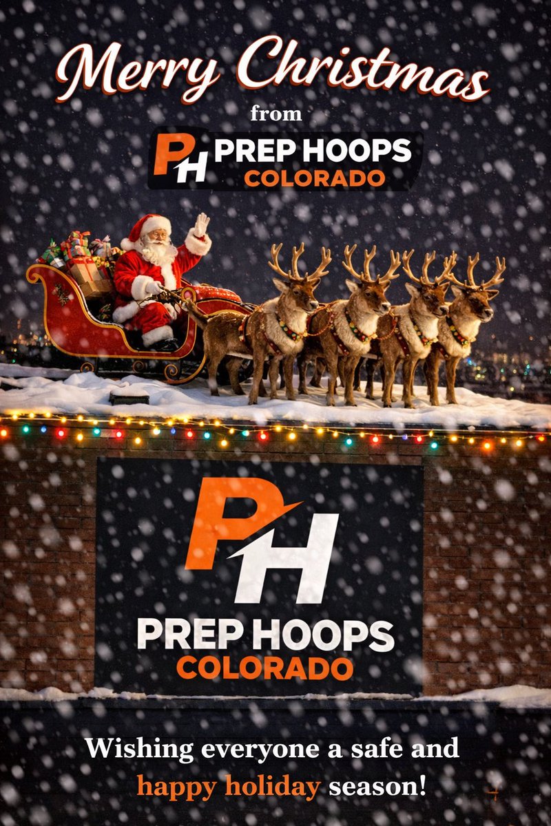 PrepHoopsCO's tweet photo. π Merry Christmas from all of us at Prep Hoops Colorado!
Wishing every player, coach, and basketball family across the state a joyful holiday filled with love, rest, and great memories.
Thanks for being part of this amazing hoops community π€π #PrepHoopsCO https://t.co/4Bm0NGjQ1u